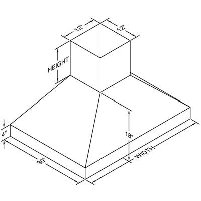 Vent-A-Hood Ventilation Range Hoods EPITH18-454SS IMAGE 3