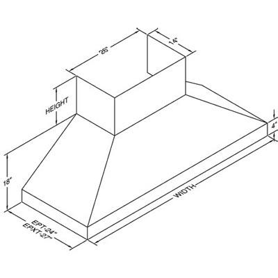 Vent-A-Hood Ventilation Range Hoods EPTH18-460SS IMAGE 2