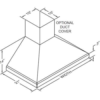 Vent-A-Hood Ventilation Range Hoods SLDH14-236SS IMAGE 2