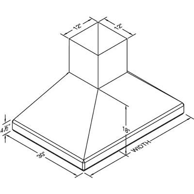 Vent-A-Hood Ventilation Range Hoods SEPIH18-248SS IMAGE 2
