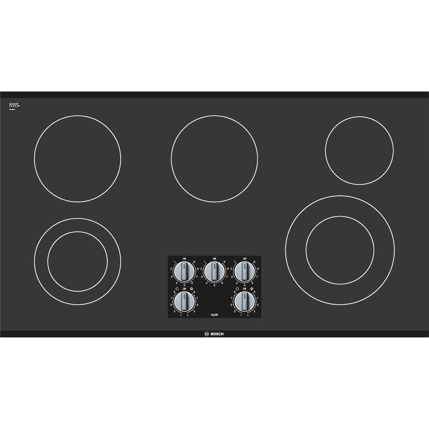Bosch 36-inch Built-In Electric Cooktop NEM5666UC IMAGE 1