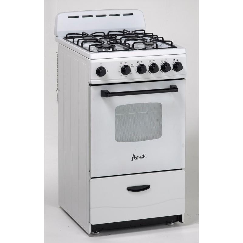 Avanti 20-inch Freestanding Gas Range GR2011CW IMAGE 2