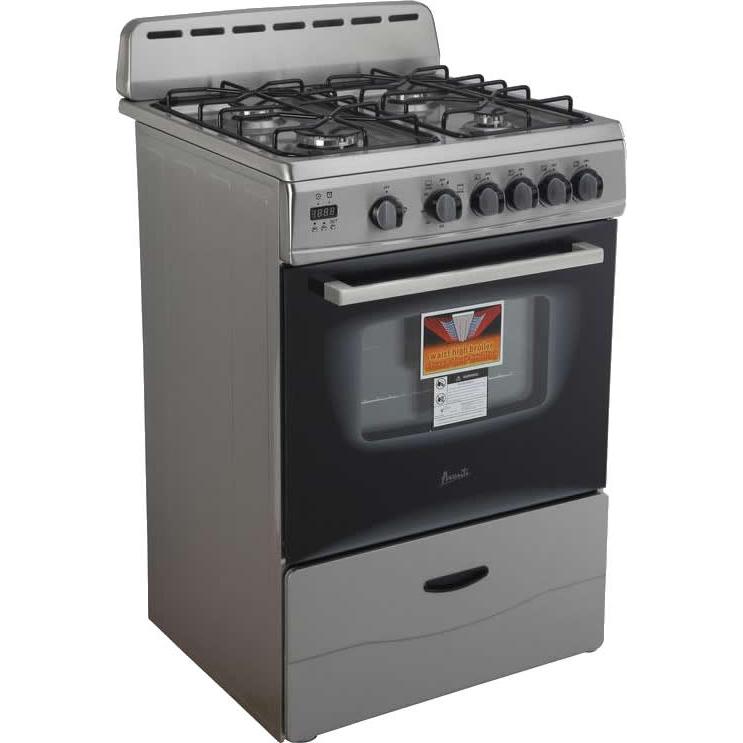 Avanti 24-inch Freestanding Gas Range GR2416CSS IMAGE 1