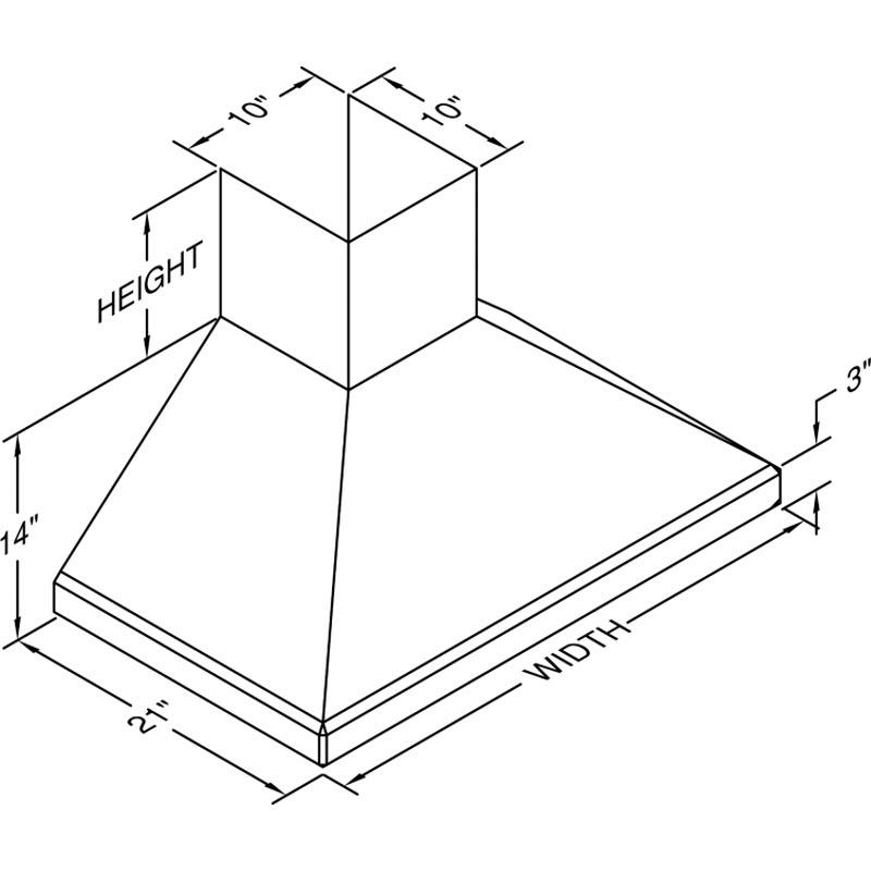 Vent-A-Hood Ventilation Range Hoods SLDH14-236WH IMAGE 2