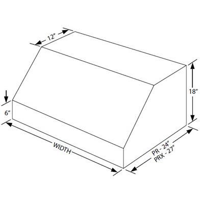 Vent-A-Hood Ventilation Range Hoods PRXH18-130SS IMAGE 3