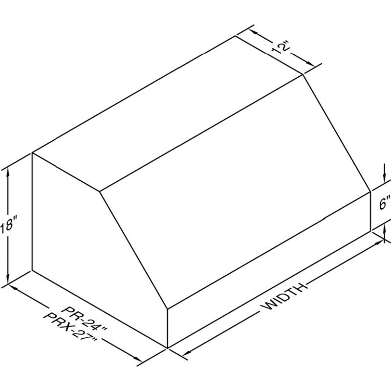 Vent-A-Hood Ventilation Range Hoods PRXH18-242SS IMAGE 2
