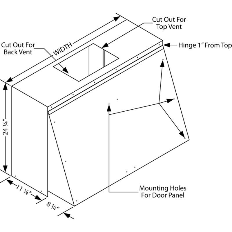 Vent-A-Hood Ventilation Range Hoods TLH-248WH IMAGE 2