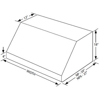 Vent-A-Hood Ventilation Range Hoods NPXH18-342SS IMAGE 2