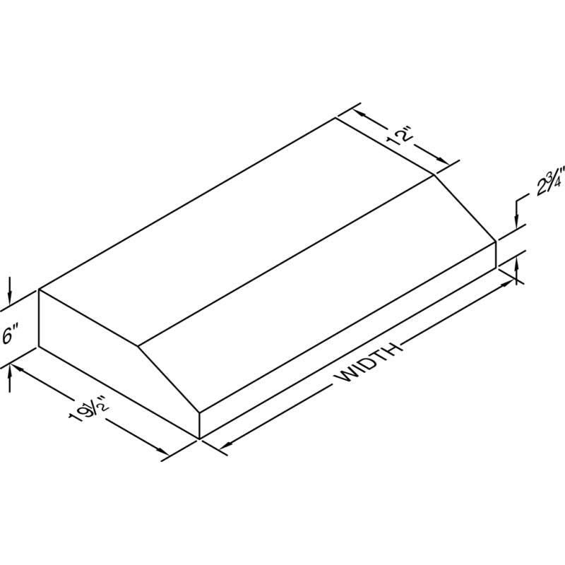 Vent-A-Hood Ventilation Range Hoods PRH6-K42WH IMAGE 2