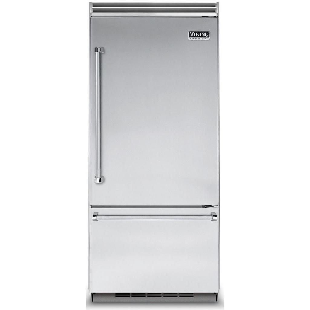 Viking 36-inch, 20.4 cu.ft. Built-in Bottom Freezer Refrigerator with Plasmacluster™ Ion Air Purifier VCBB5363ERSS IMAGE 1