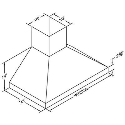 Vent-A-Hood Ventilation Range Hoods PDH14-236SS IMAGE 2