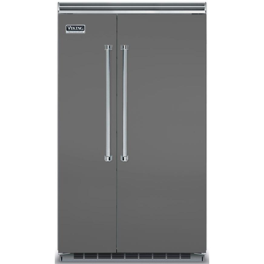 Viking 48-inch, 29.05 cu.ft. Built-in Side-by-Side Refrigerator with Internal Automatic Ice Machine VCSB5483DG IMAGE 1