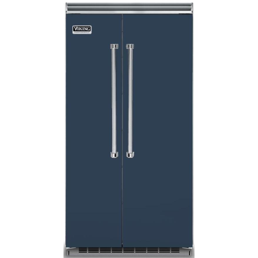 Viking 42-inch, 25.32 cu.ft. Built-in Side-by-Side Refrigerator with Humidity Zone™ Drawers VCSB5423SB IMAGE 1