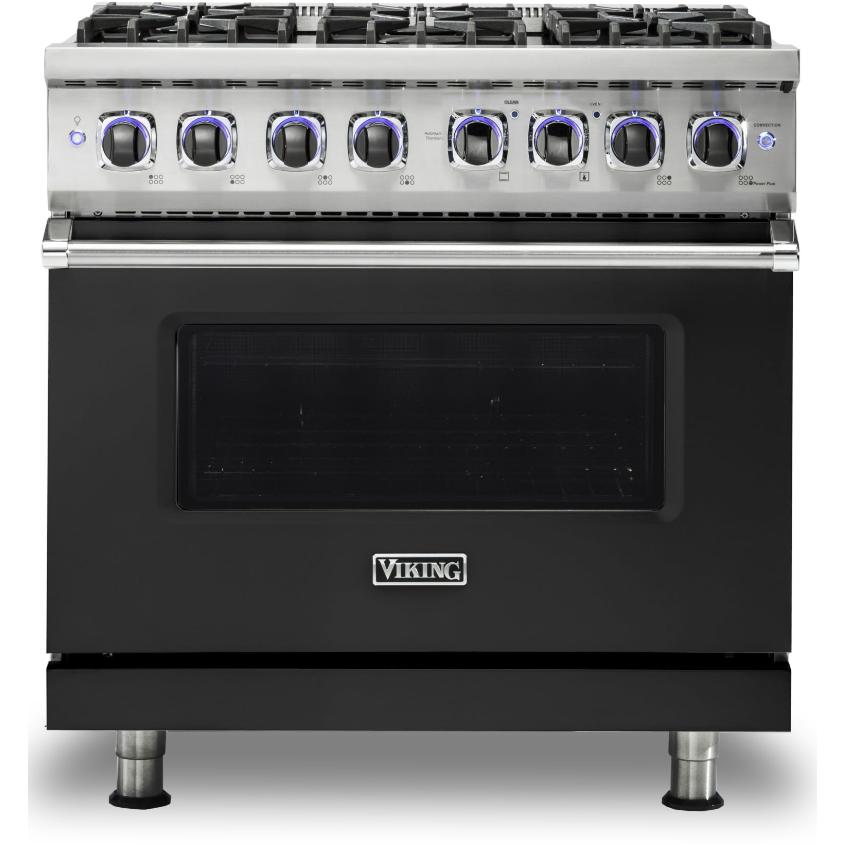 Viking 36-inch Freestanding Dual-Fuel Range with Elevation Burners™ CVDR7362-6BCSLP IMAGE 1
