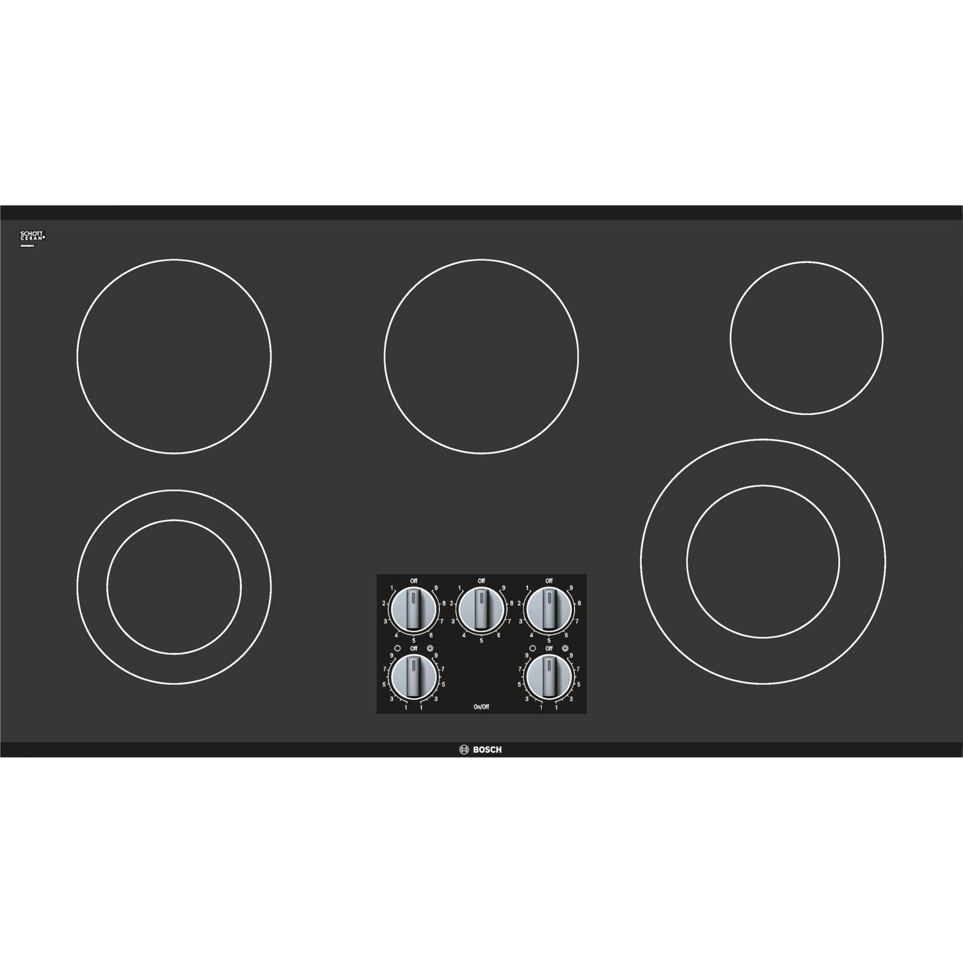 Bosch 36-inch Built-In Electric Cooktop NEM5666UC IMAGE 1