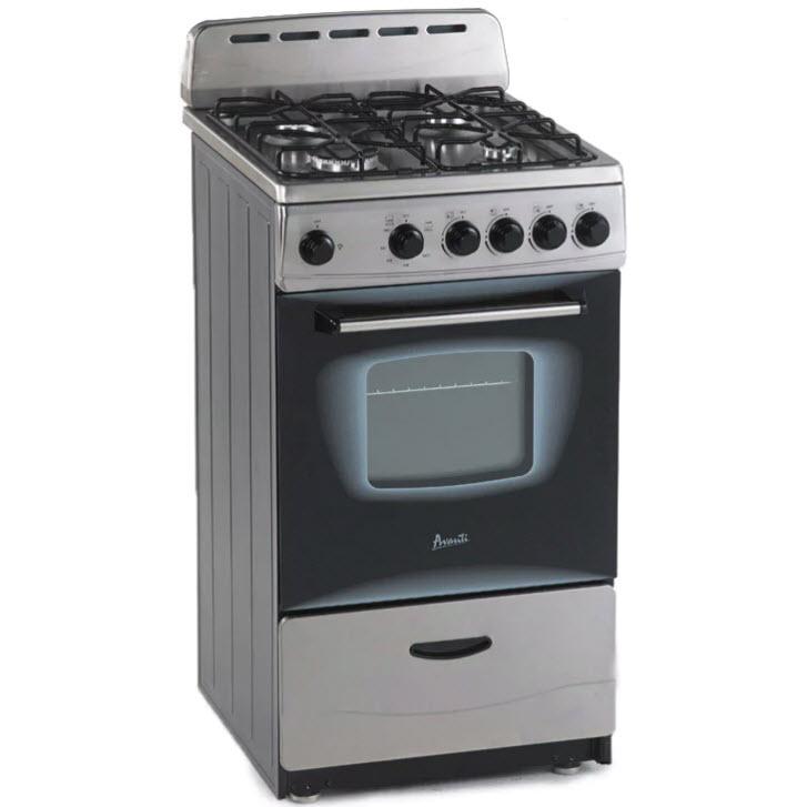 Avanti 20-inch Freestanding Gas Range GR2013CSS IMAGE 1
