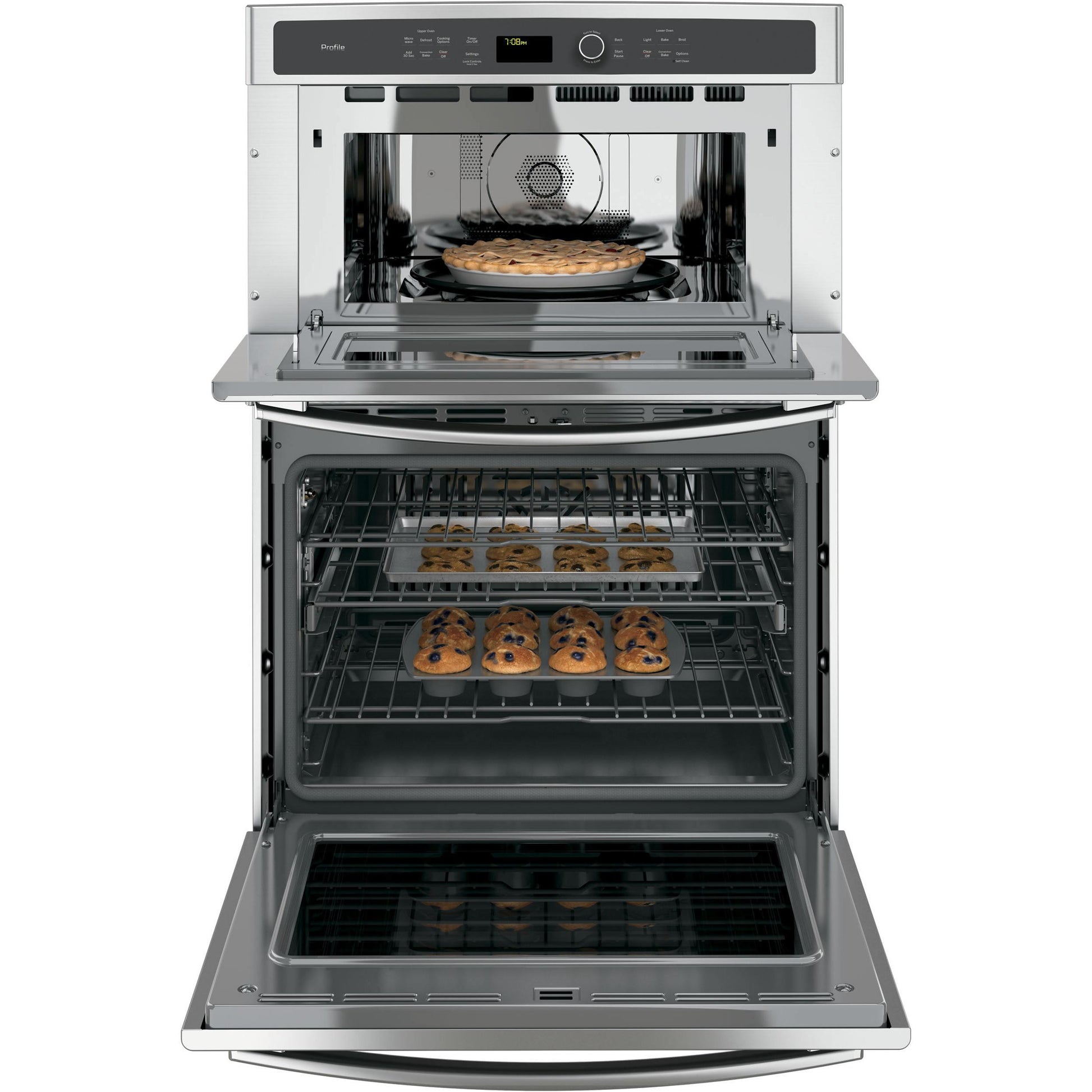 GE Profile Wall Ovens Combination Oven PT7800SHSS IMAGE 4
