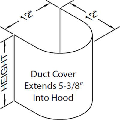 Vent-A-Hood Ventilation Accessories Duct Kits WZDC-12/9SS IMAGE 1