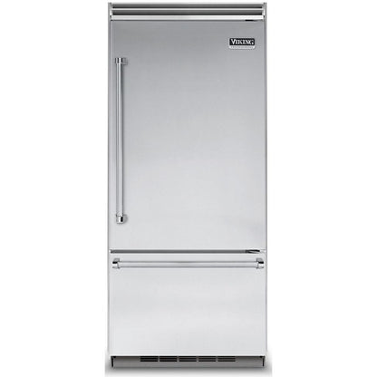 Viking 36-inch, 20.4 cu.ft. Built-in Bottom Freezer Refrigerator with  Plasmacluster™ Ion Air Purifier VCBB5363ERSS IMAGE 1