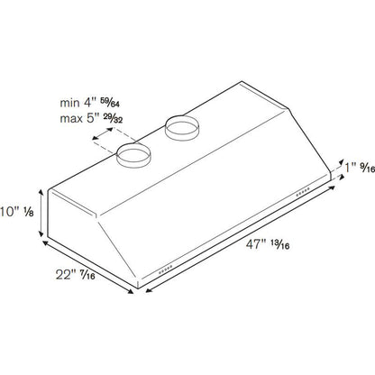 Bertazzoni Ventilation Range Hoods KU48PRO2X/14 IMAGE 2