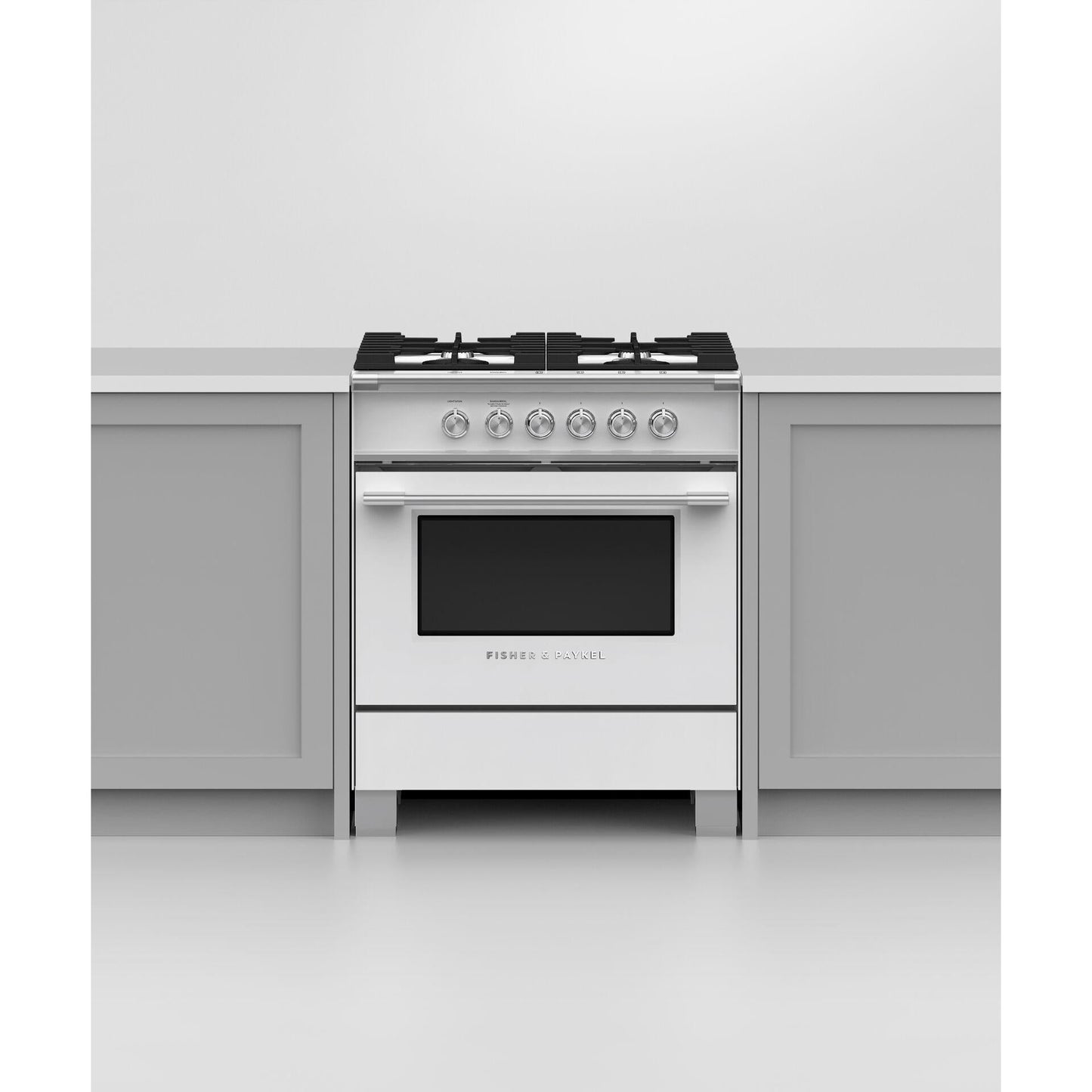 Fisher & Paykel 30-inch Freestanding Gas Range with AeroTech™ Technology OR30SCG4W1 IMAGE 4