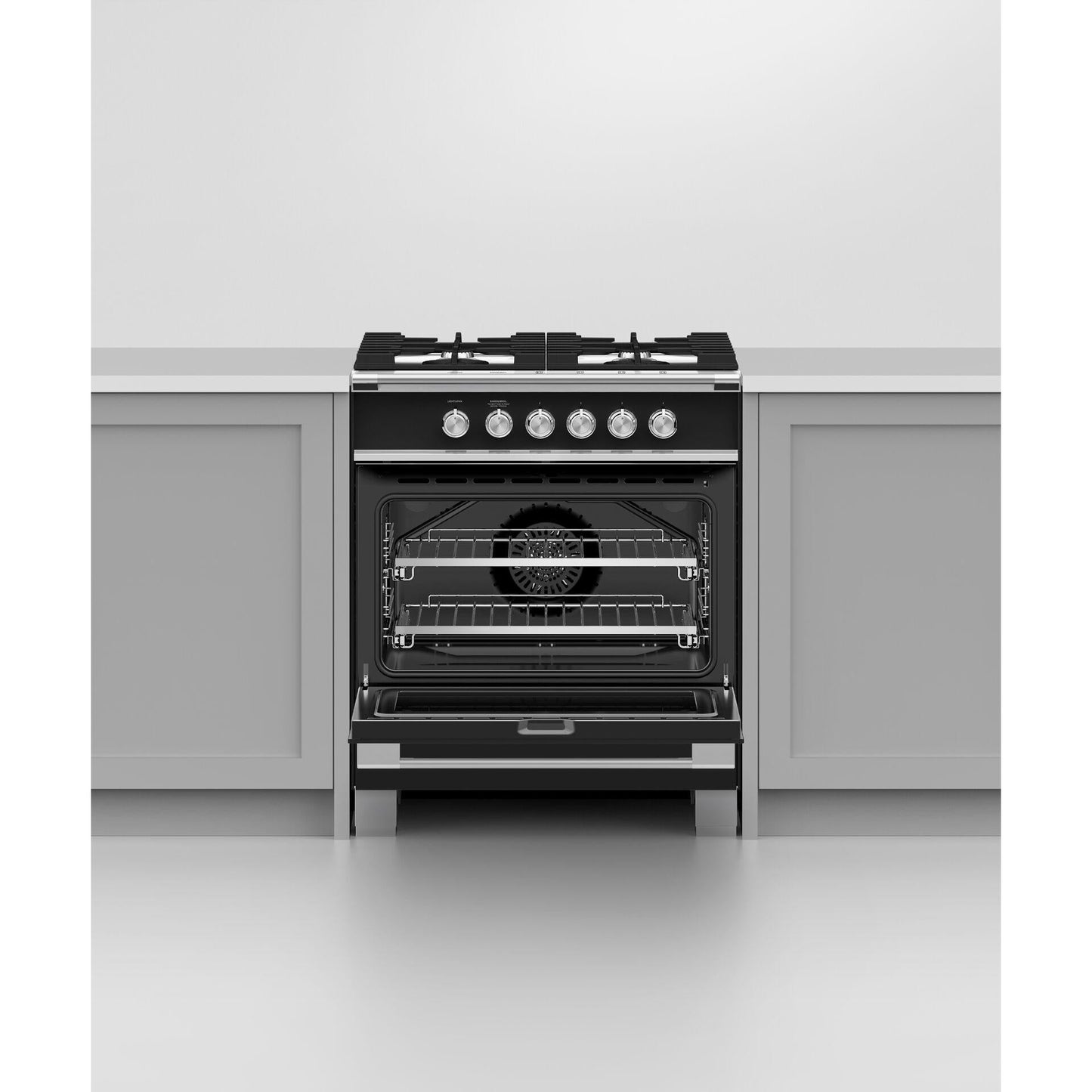 Fisher & Paykel 30-inch Freestanding Gas Range with AeroTech™ Technology OR30SCG4B1 IMAGE 5