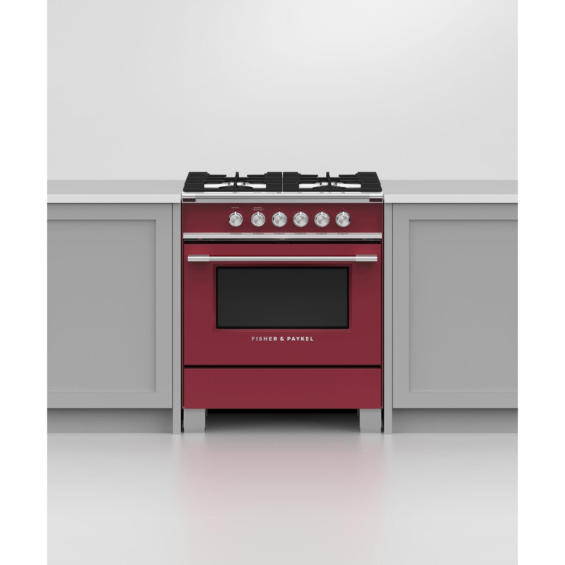 Fisher & Paykel 30-inch Freestanding Gas Range with AeroTech™ Technology OR30SCG4R1 IMAGE 4