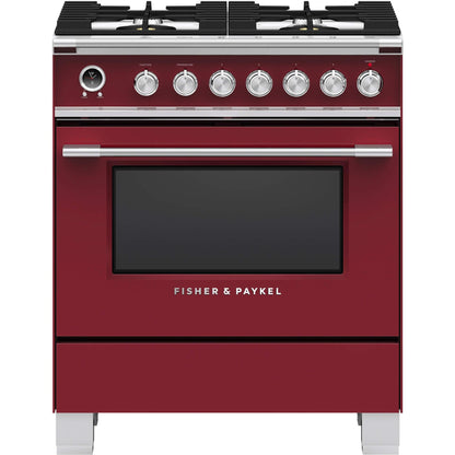 Fisher & Paykel 30-inch Freestanding Dual-Fuel Range with Warming Drawer OR30SCG6R1 IMAGE 1