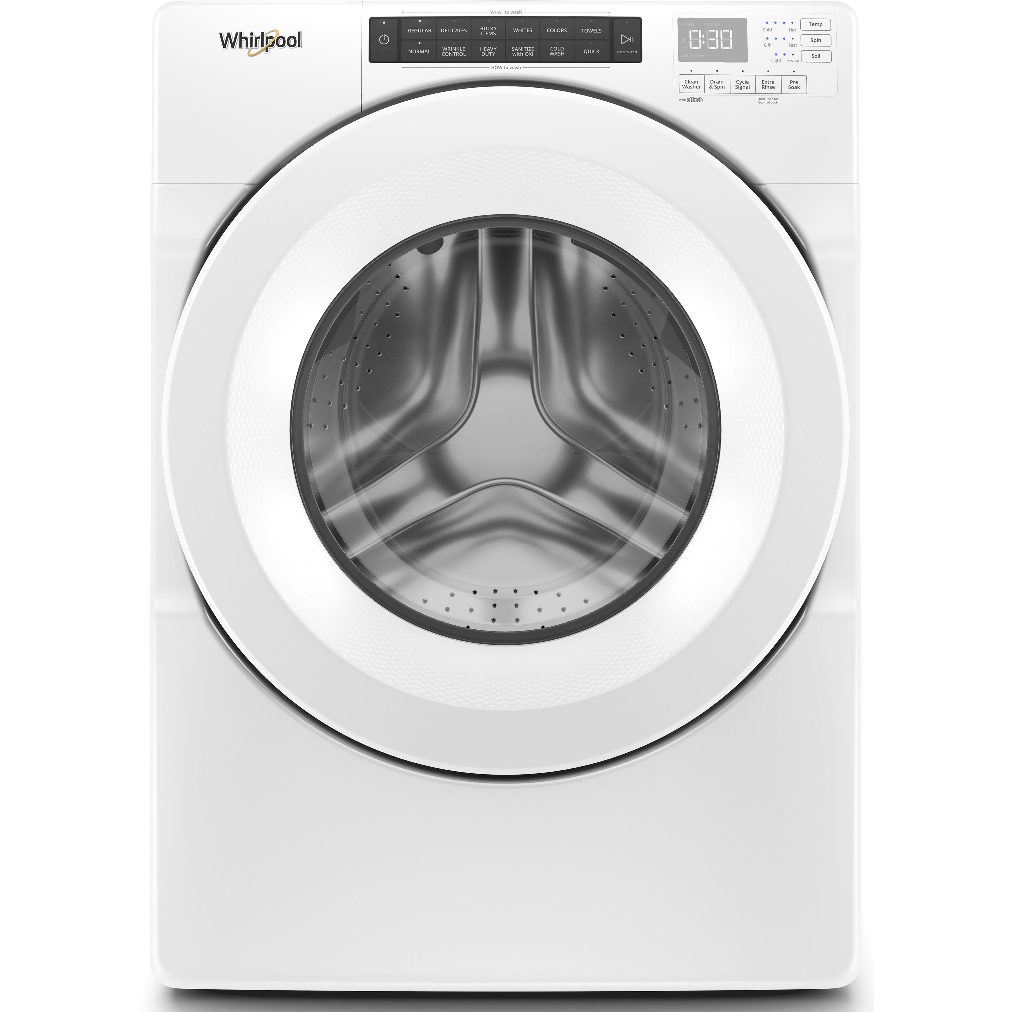 WFW560CHW Whirlpool 5.0 cu. ft. Front Loading Washer with Single Dose ...