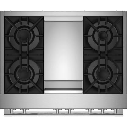 JennAir 36-inch Freestanding Dua-Fuel Range with JennAir® Culinary Center JDSP536HL IMAGE 3