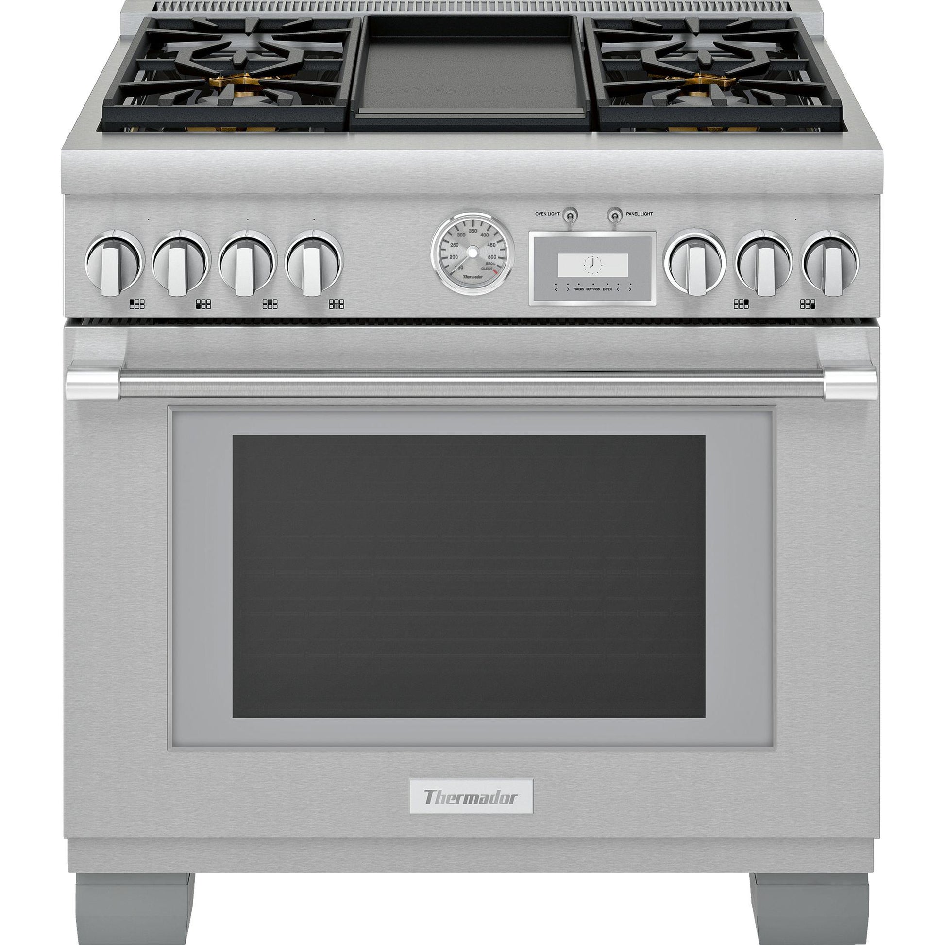 Thermador 36-inch Freestanding Gas Range with ExtraLow® Burners PRG364WDG IMAGE 1