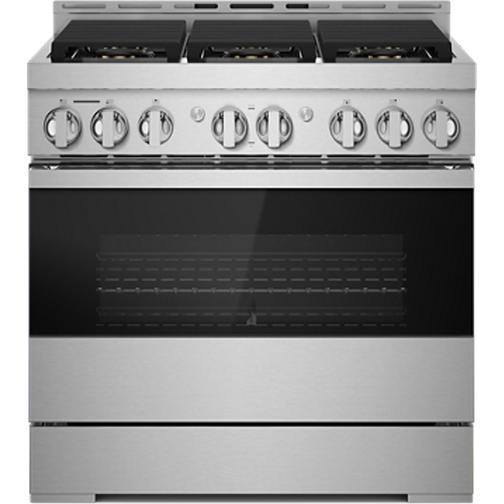 Jenn-Air 36-inch Freestanding Gas Range with JennAir® Culinary Center JGRP436HM IMAGE 1