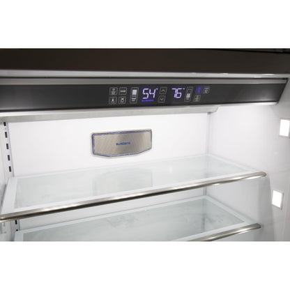 Viking 36-inch, 19.95 cu.ft. Built-in Bottom Freezer with BlueZone® Fresh Preservation Technology MVBI7360WLSS IMAGE 4