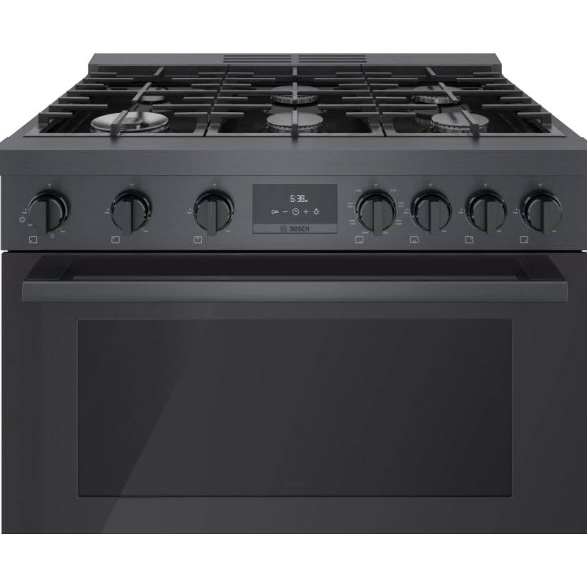 Bosch 36-inch Freestanding Dual Fuel Range with European Convection Technology HDS8645C IMAGE 9