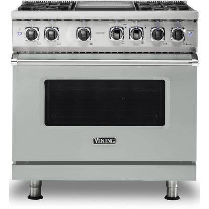 Viking 36-inch Freestanding Dual-Fuel Range with Vari-Speed Dual Flow™ Convection CVDR536-4GAG IMAGE 1
