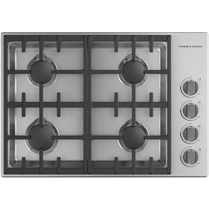 Fisher & Paykel 30-inch Built-in Gas Cooktop with 4 Burners CDV3-304-N IMAGE 1