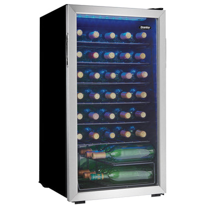 Danby 36-Bottle Freestanding Wine Cooler with LED Lighting DWC036A1BSSDB-6 IMAGE 8