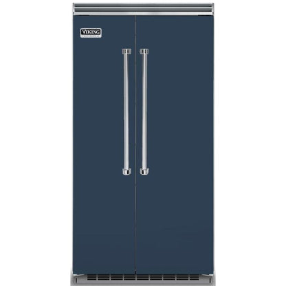 Viking 42-inch, 25.32 cu.ft. Built-in Side-by-Side Refrigerator with Humidity Zone™ Drawers VCSB5423SB IMAGE 1