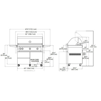 Viking 87,000 BTU Natural Gas Grill with Rotisserie VQGFS5421NSS IMAGE 2