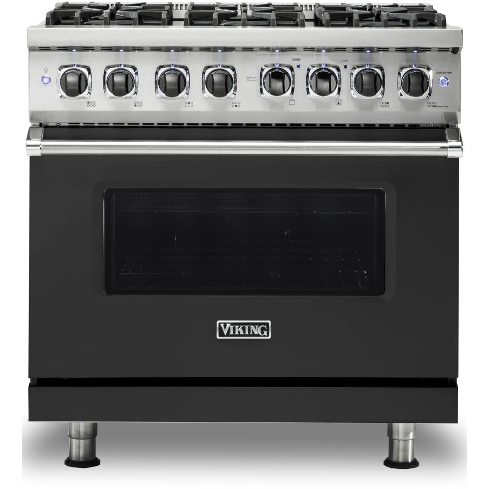 Viking 36-inch Freestanding Dual-Fuel Range with Vari-Speed Dual Flow™ Convection CVDR536-6BCSLP IMAGE 1