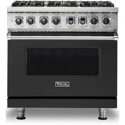 Viking 36-inch Freestanding Dual-Fuel Range with Vari-Speed Dual Flow™ Convection CVDR536-6BCSLP IMAGE 1