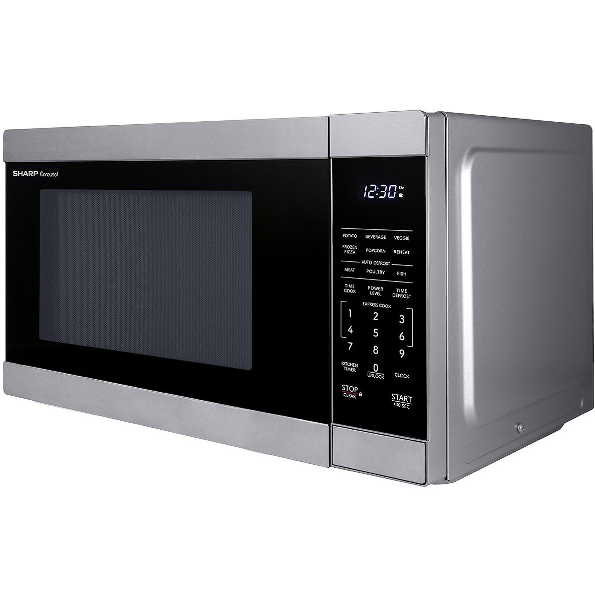 Sharp 20.6-inch, 1.1 cu. ft. Countertop Microwave Oven SMC1162KSC – TA ...