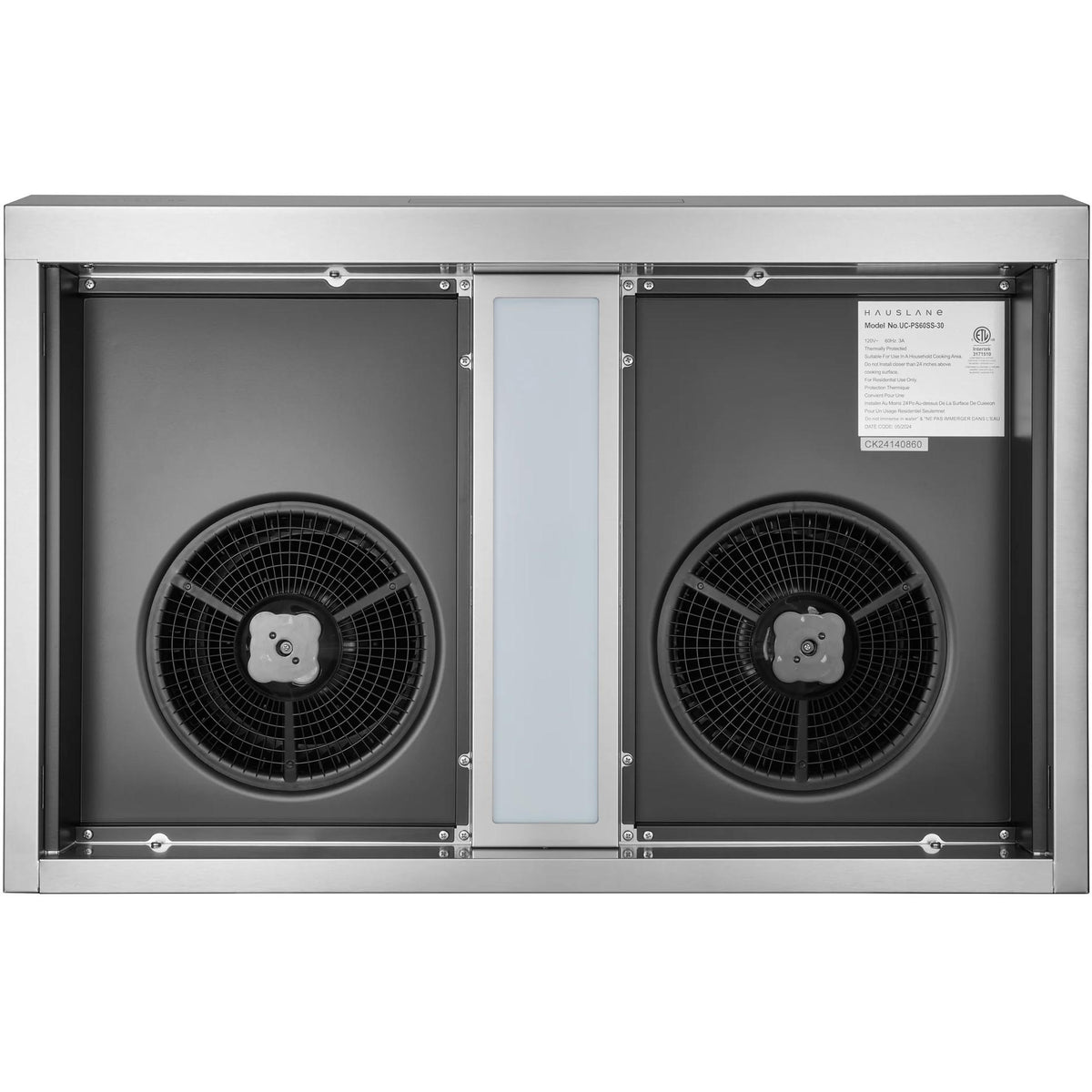 Hauslane 30-inch Ducted Under Cabinet Range Hood UC-PS60SS-30 IMAGE 4
