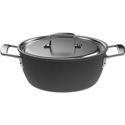 Demeyere Black 5, 3.25L Round Saucier and Sauteuse with Lid 1026913 IMAGE 2