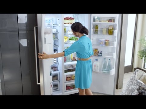 KitchenAid 36-inch, 22 cu.ft. Counter-Depth French 3-Door Refrigerator with Interior Water Dispenser KRFC302ESS EXTERNAL_VIDEO 1