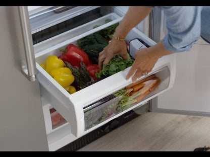 KitchenAid 36-inch, 22 cu.ft. Counter-Depth French 3-Door Refrigerator with Interior Water Dispenser KRFC302ESS EXTERNAL_VIDEO 3